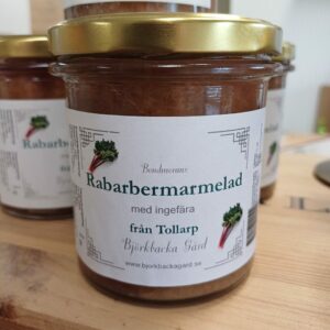 Bondmorans Rabarbermarmelad med ingefära, 350 g